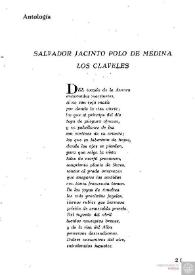 Portada:Salvador Jacinto Polo de Medina. \"Los claveles\" / Salvador Jacinto Polo de Medina; nota de Mariano Baquero Goyanes