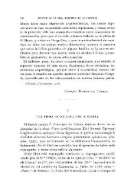 Portada:Una firma autógrafa del P. Ribera / Amalio Huarte