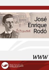 Portada:José Enrique Rodó / directora Belén Castro Morales