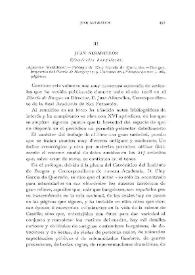Juan Albarellos: Efemérides burgalesas / Vicente Lampérez y Romea | Biblioteca Virtual Miguel de Cervantes