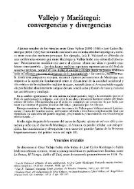 Portada:Vallejo y Mariátegui : convergencias y divergencias / Eugenio Chang-Rodríguez