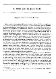 Portada:El \"más allá\" de Juan Rulfo (Algunas notas en torno a \"Luvina\") / Jorge Rodríguez Padrón
