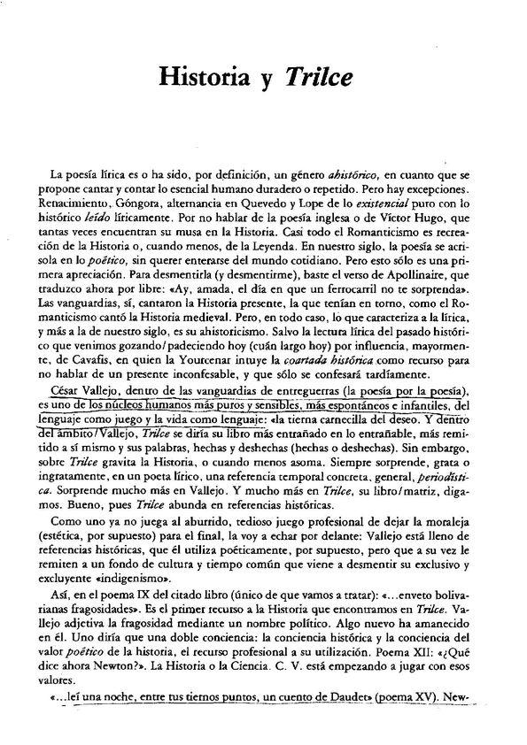 Historia y "Trilce" / Francisco Umbral | Biblioteca Virtual Miguel de Cervantes
