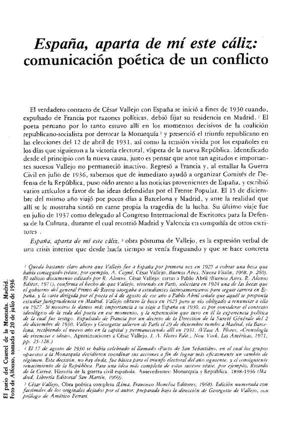 "España, aparta de mí este cáliz": comunicación poética de un conflicto / Teobaldo A. Noriega | Biblioteca Virtual Miguel de Cervantes