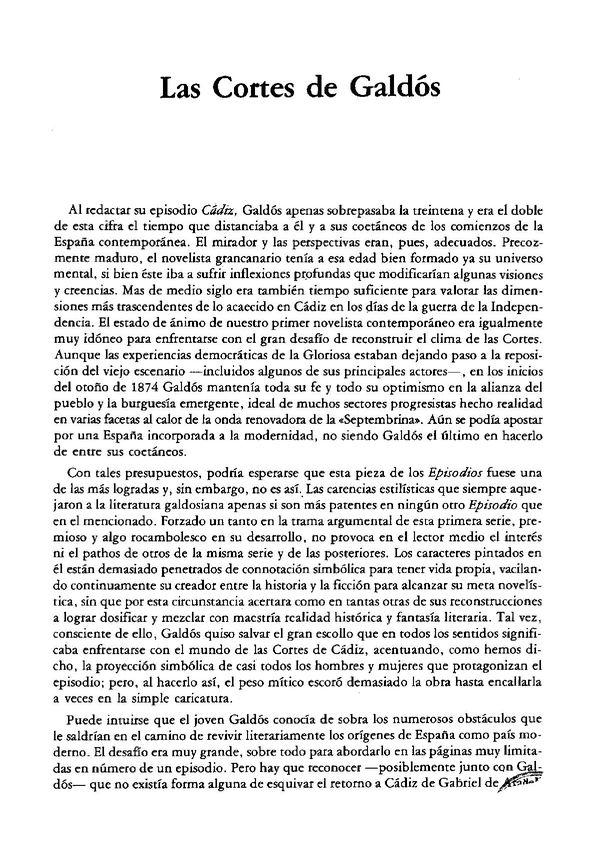 Las Cortes de Galdós / José M. Cuenca Toribio y Soledad Miranda García | Biblioteca Virtual Miguel de Cervantes