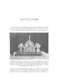 Portada:Noticias. Boletín de la Real Academia de la Historia. Tomo 76 (junio 1920). Cuaderno VI