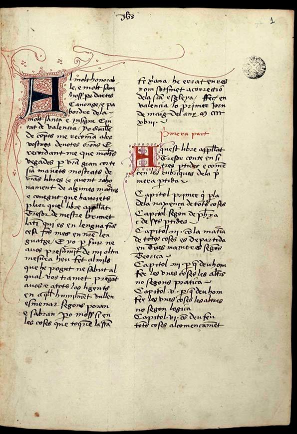 Tresor / Brunetto Latini; traducció Guillem de Copons | Biblioteca Virtual Miguel de Cervantes