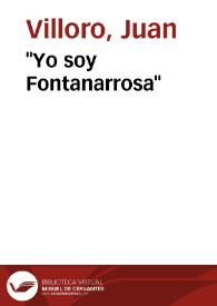 Portada:\"Yo soy Fontanarrosa\" / Juan Villoro