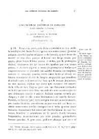 Portada:Las Crónicas anónimas de Sahagún [VII] (Continuación) / Julio Puyol