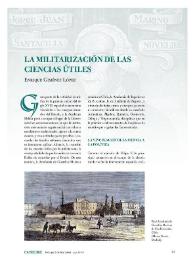 Portada:La militarización de las ciencias útiles / Enrique Giménez López