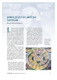 Portada:Jorge Juan y el arte de navegar / Román Bono Guardiola