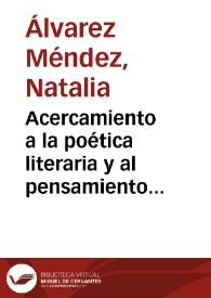 Portada:Acercamiento a la poética literaria y al pensamiento del padre Isla a través de las "Cartas de Juan de la Encina" / Natalia Álvarez Méndez