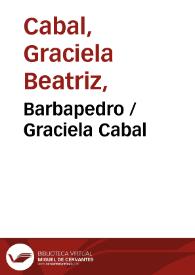 Portada:Barbapedro / Graciela Cabal