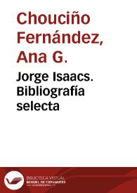 Jorge Isaacs. Bibliografía selecta | Biblioteca Virtual Miguel de Cervantes