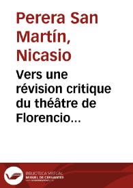 Vers une révision critique du théâtre de Florencio Sánchez | Biblioteca Virtual Miguel de Cervantes