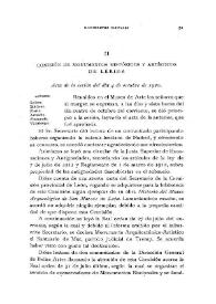Portada:Comisión de Monumentos Históricos y Artísticos de Lérida [Acta de la sesión del 4 de octubre de 1920]