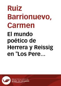El mundo poético de Herrera y Reissig en "Los Peregrinos de Piedra" | Biblioteca Virtual Miguel de Cervantes