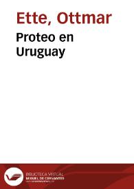 Portada:Proteo en Uruguay
