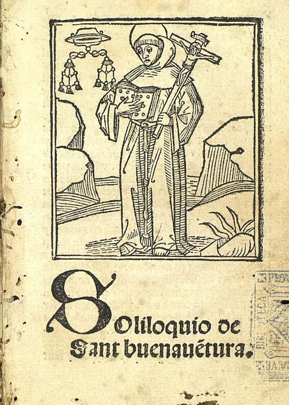 Soliloquio de Sant Buenaue[n]tura | Biblioteca Virtual Miguel de Cervantes