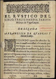 El rustico del cielo / El rústico del cielo | Biblioteca Virtual Miguel de Cervantes