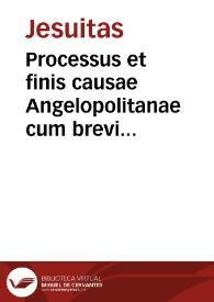 Portada:Processus et finis causae Angelopolitanae cum brevi S.D.N. Innocentii X, petitio ab... Ioanne de Palafox...