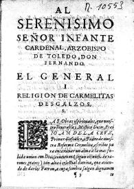 Portada:Obras del Venerable i Mistico Dotor F. Joan de la Cruz...