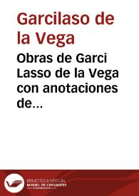 Obras de Garci Lasso de la Vega con anotaciones de Fernando de Herrera ... | Biblioteca Virtual Miguel de Cervantes