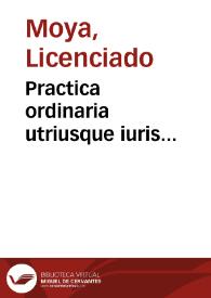 Portada:Practica ordinaria utriusque iuris...