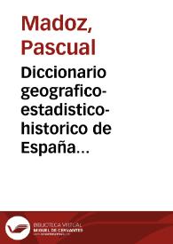 Portada:Diccionario geografico-estadistico-historico de España y sus posesiones de ultramar / por Pascual Madoz ; tomo IV, [Barcella-Buzoca]