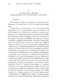Academia de la Historia Correspondiente en Venezuela de la de Madrid / Emilio de Palacios