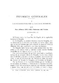 Portada:Las primogenituras de la Casa Real de España (continuación) [II] / Elías Tormo