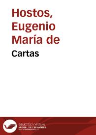 Más información sobre Cartas / E. M. de Hostos