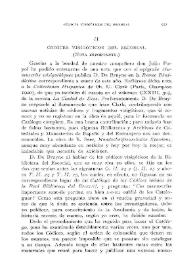 Portada:Códices visigóticos del Escorial. Nota importante / Fr. Guillermo Antolín, O.S.A.