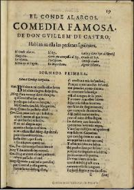 El Conde Alarcos ... / de don Guillem de Castro | Biblioteca Virtual Miguel de Cervantes