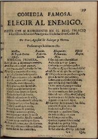 Elegir al enemigo / de Don Agustin de Salazar y Torres | Biblioteca Virtual Miguel de Cervantes