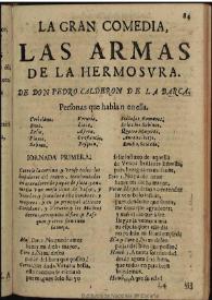 Las armas de la hermosura / Pedro Calderón de la Barca | Biblioteca Virtual Miguel de Cervantes