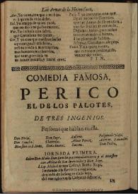 Portada:Perico el de los palotes / de tres Ingenios