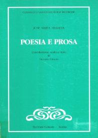 Portada:Poesia e prosa / Jose Maria Heredia; introduzione, scelta e note di Silvana Serafin