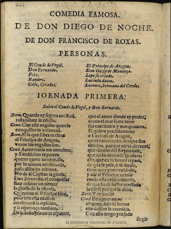Don Diego de noche / de don Francisco de Roxas | Biblioteca Virtual Miguel de Cervantes