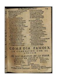 La confession con el demonio / de don Francisco de la Torre | Biblioteca Virtual Miguel de Cervantes