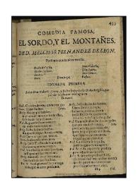 Portada:El sordo, y el montañes / de D. Melchor Fernandez de Leon