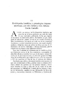 Portada:\"Enciclopedia heráldica y genealógica hispano-americana\", por don Arturo y don Alberto García Carraffa / El Marqués de Laurencín