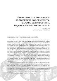 Portada:Éxodo rural y emigración al Madrid de los cincuenta. El caso de Surcos (1951), de José Antonio Nieves Conde / Kepa Sojo Gil