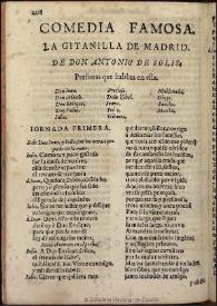 La gitanilla de Madrid [1743] / Antonio de Solís | Biblioteca Virtual Miguel de Cervantes