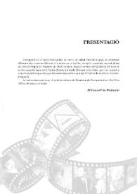 Portada:Título Quaderns de Cine, núm. 6 (2011): Cine i emigració. Presentación