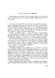 Portada:La Casa Durán, de Sabadell / Informe leído por ...  José Francés, en la sesión celebrada por la Comisión Central de Monumentos el día 6 de junio de 1955