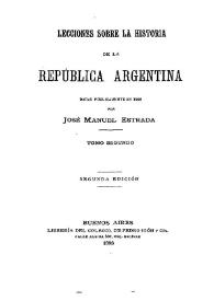 Obras completas de José Manuel Estrada. Tomo III | Biblioteca Virtual Miguel de Cervantes