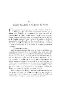 Portada:Escudo de armas de la ciudad de Bailén / Vicente Castañeda