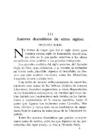 Portada:Autores dramáticos de otros siglos : Dionisio Solís / Narciso Díaz de Escovar