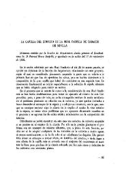La capilla del edificio de la Real Fábrica de Tabacos de Sevilla / Sección de Arquitectura | Biblioteca Virtual Miguel de Cervantes